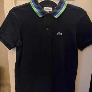 Lacoste Kids Polo Shirt with Green and Blue Accents